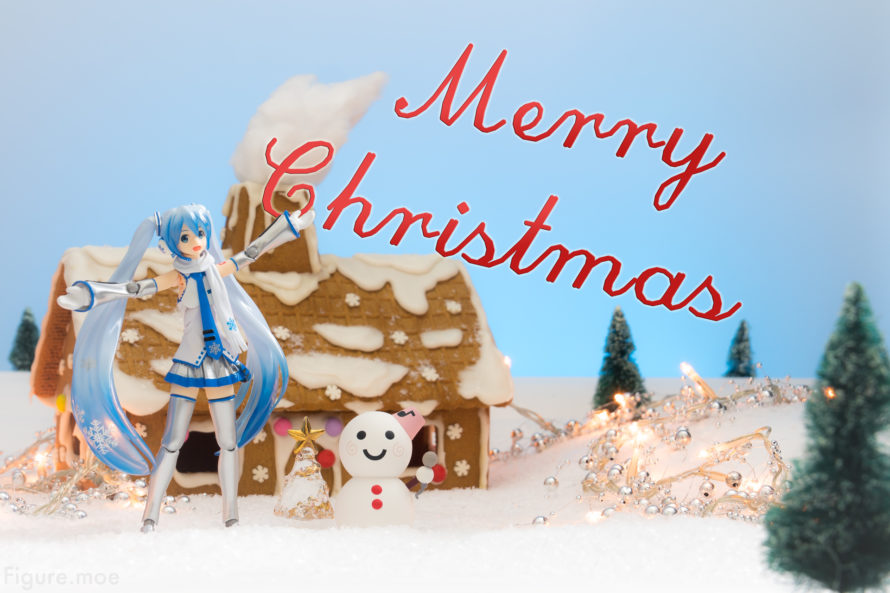 Snow Miku and her snowy companion wishes you a Merry Christmas!